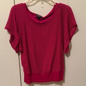 Iz Byer Pink Knit Top